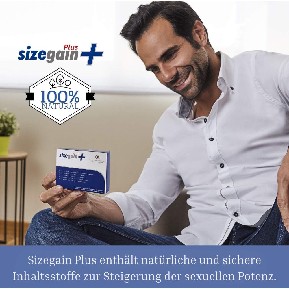 500Cosmetics SizeGain Plus zur Steigerung der Potenz · 30 Kapseln – Bild 2
