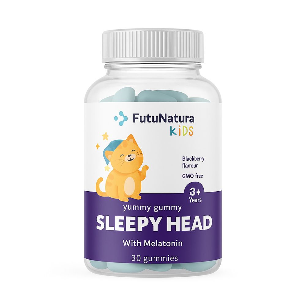FutuNatura Sleepy head · Melatonin für besseren Schlaf · 30 Gummibonbons – Bild 6