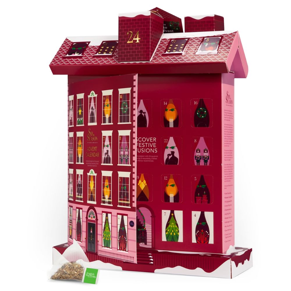English Tea Shop | Tee Adventskalender Winter‑Cottage - 24 Pyramidenbeutel