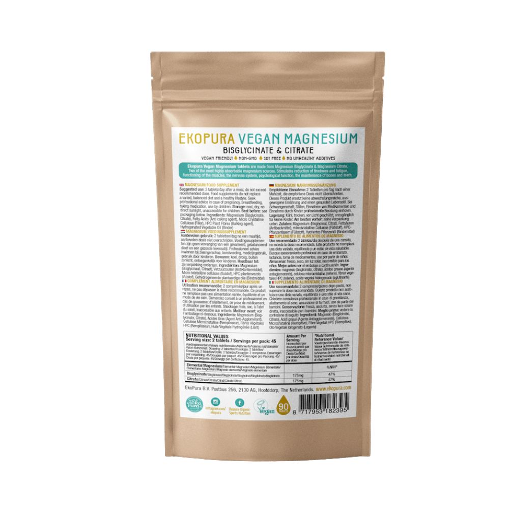 Ekopura Nutrition Vegan Magnesium · 90 Tabletten – Bild 4