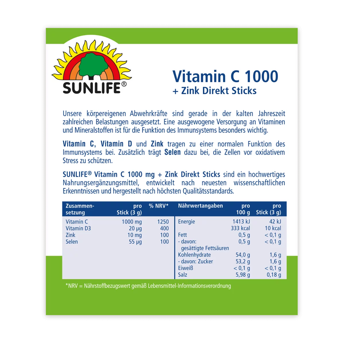 Sunlife Vitamin C 1000 Sticks – Bild 5