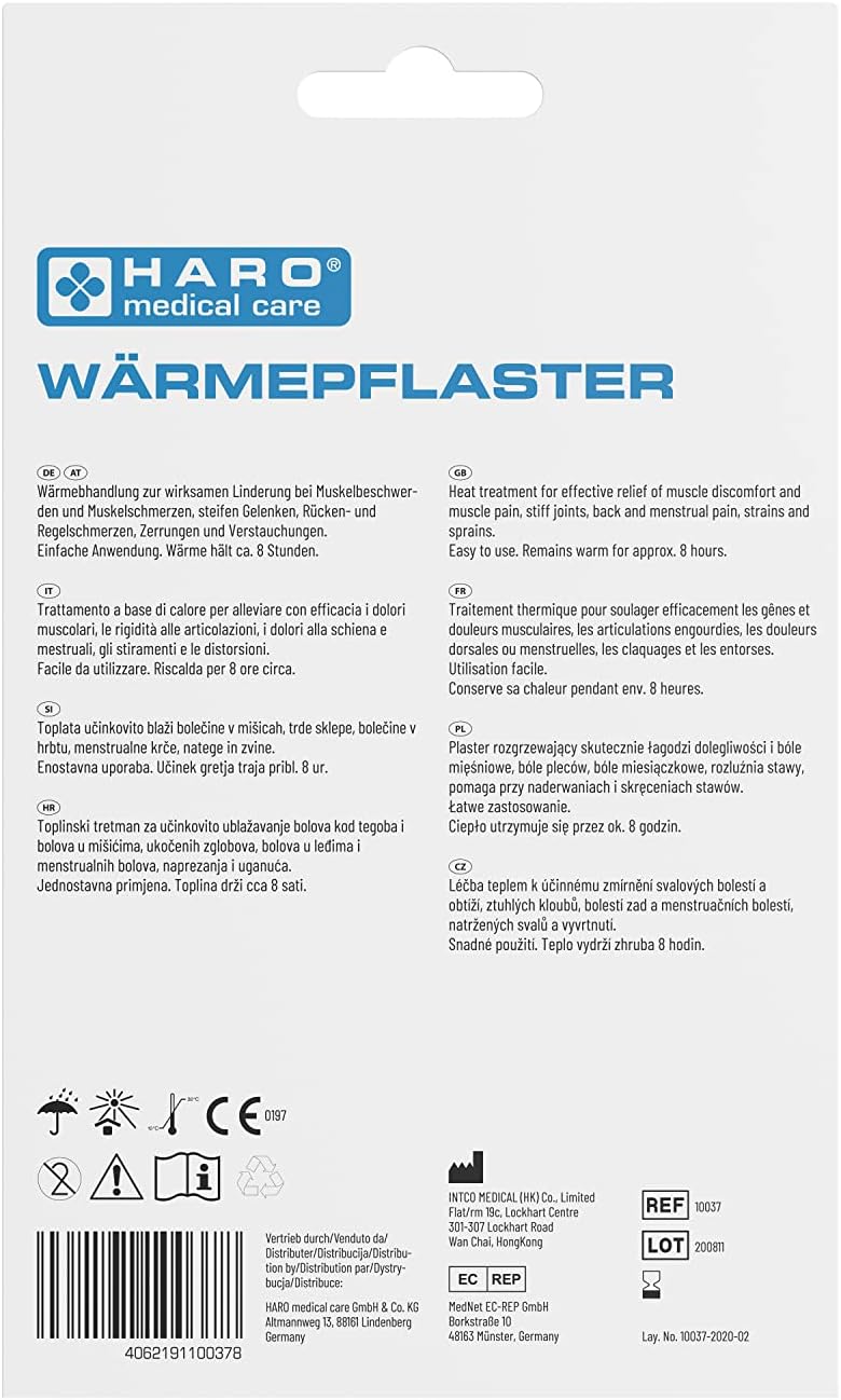 Haro Wärmepflaster · 13 x 19cm · Rücken – Bild 4