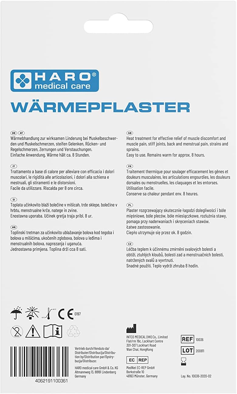 Haro Wärmepflaster · 22 x 9,5cm · Bauch – Bild 4