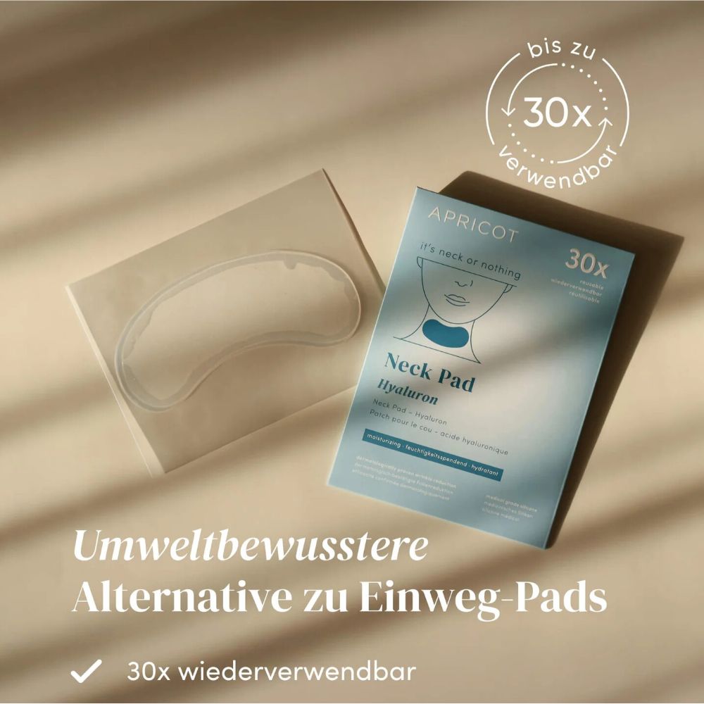 APRICOT Wiederverwendbares Hals Pad mit Hyaluron · 30 Behandlungen – Bild 6