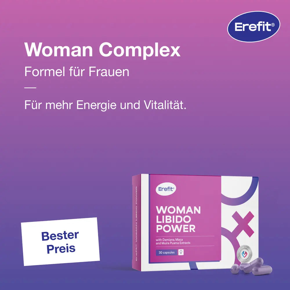 Erefit Zeit zu zweit mit Woman Libido Power & Instant Strong · 2er Set für Paare – Bild 5