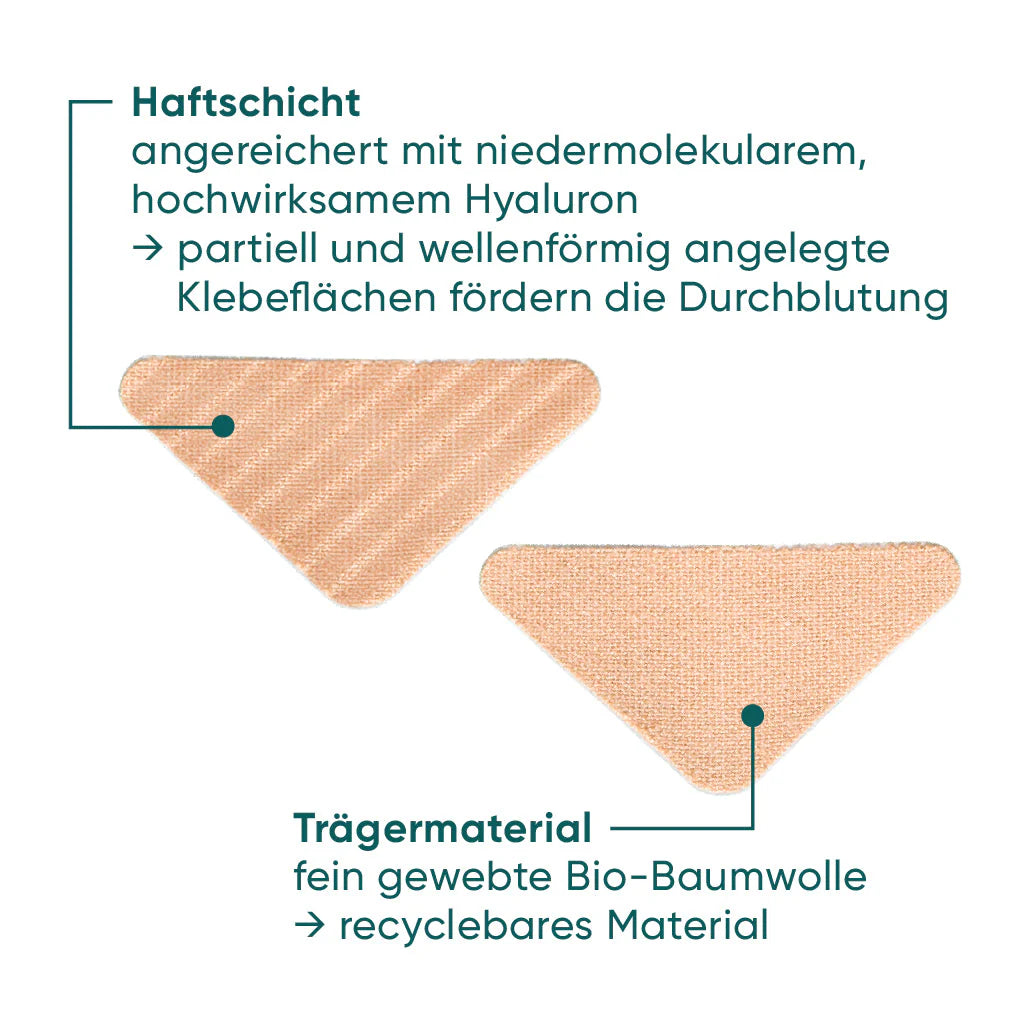 APRICOT Zornesfalten Pads mit Hyaluron · Beige · 100 Behandlungen – Bild 3