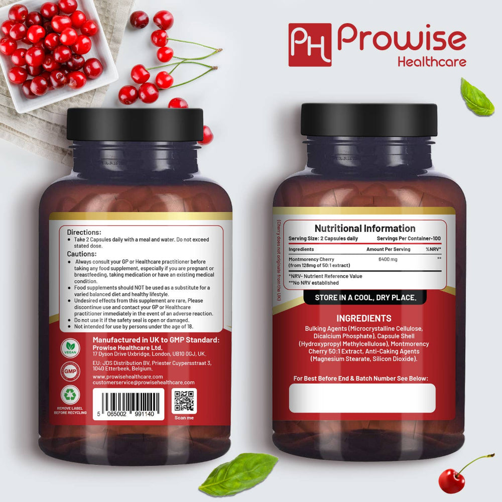 Prowise Healthcare Montmorency Cherry 6400 mg · 200 Kapseln – Bild 5