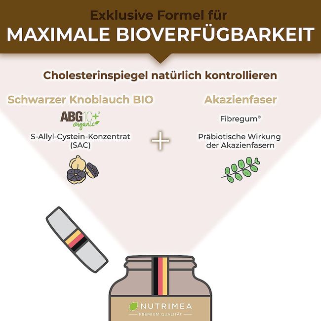 Nutrimea Schwarzer Knoblauch BIO aus Knoblauchextrakt · 90 Kapseln – Bild 4