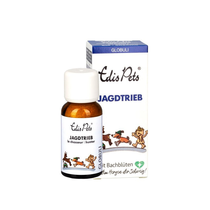Edis Pets Jagdtrieb Bio Bachblüten Globuli für Hunde