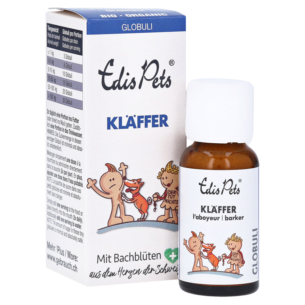 Edis Pets Kläffer Bio Bachblüten Globuli für Hunde