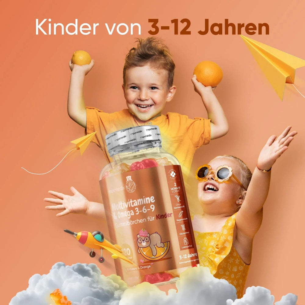 maxmedix Omega 3, 6, 9 + Multivitamin Gummies für Kinder · 120 Stück – Bild 6