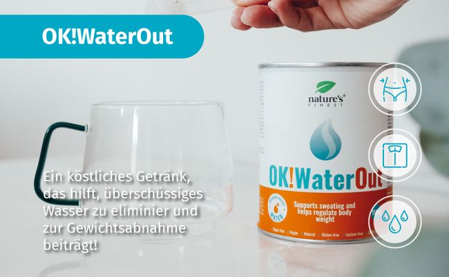 Nature's Finest I OK!WaterOut für Entwässerung gegen Blähungen
