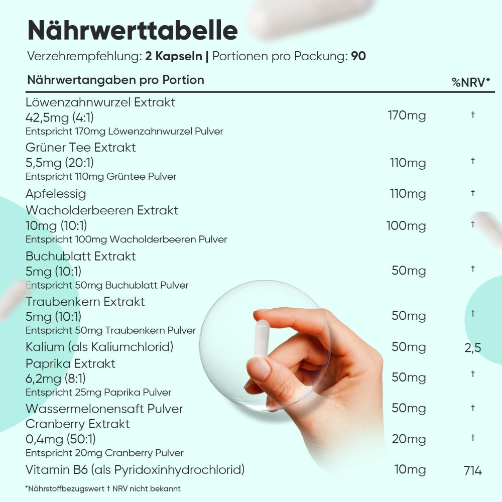 WeightWorld Water Away 11 in 1 Komplex · 180 Kapseln – Bild 5