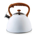 Moderne Teekanne I Cookini by MONDEX I Weiß & Stylischer Holzgriff 3 L