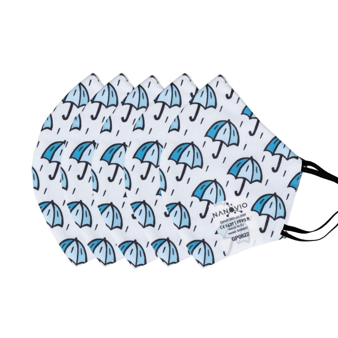 Nanovio FFP2 Maske wiederverwendbar I Rainy Day Autumn I Nano Maske aus Europa