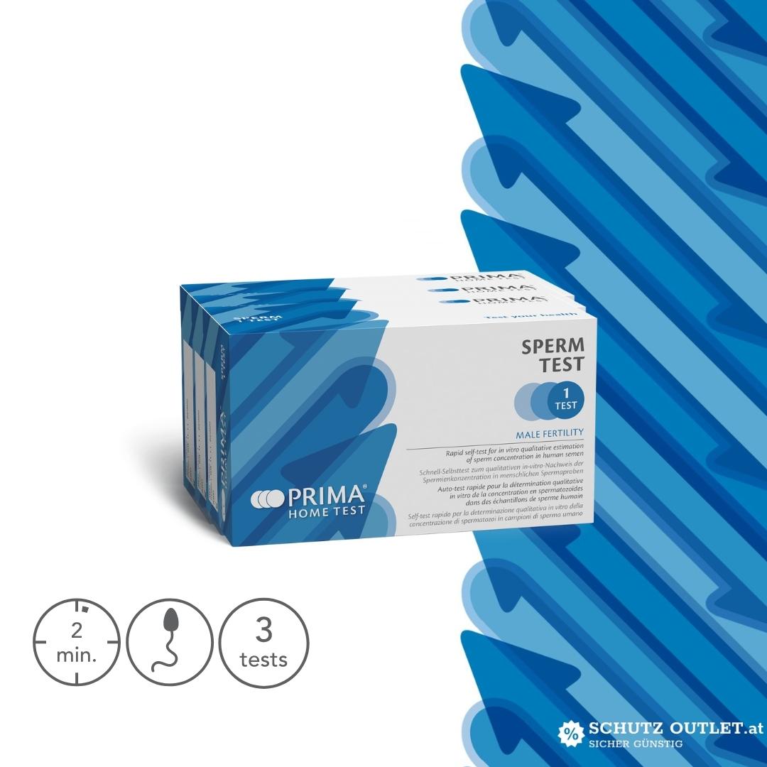 PRIMA | Spermien Home Test | Schneller Selbsttest zum qualitativen In-vitro-Nachweis der Spermienkonzentration | Fruchtbarkeit des Mannes